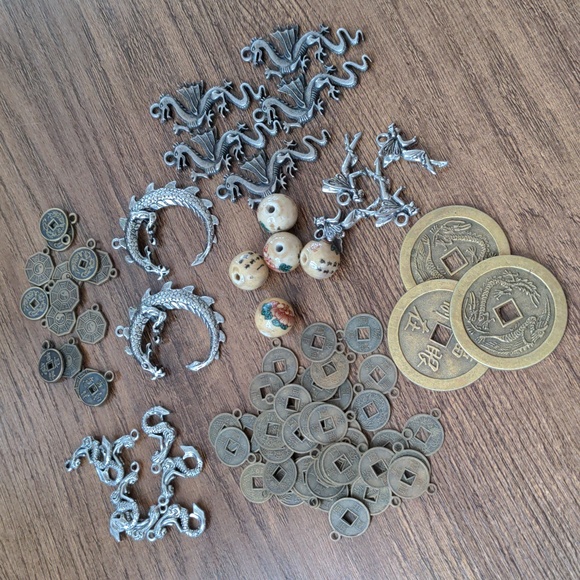 Assortment of Pendants, Charms, and Focal Beads - Picture 1 of 9